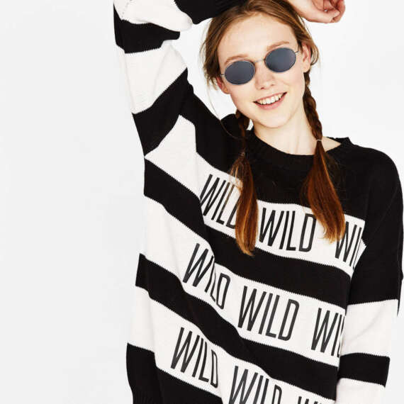 Print sweater